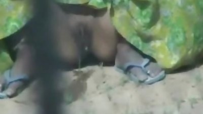 Villager women pissing