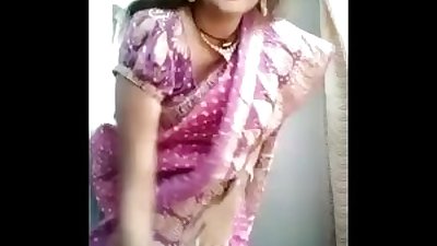 Sexy Aunty striping for the Camera