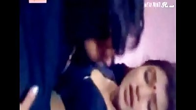 Indian Girl is Kissed on the lips Moested Hard