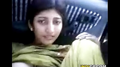 Indian Girl Shows Her Hairy Pussy For A Free Ride