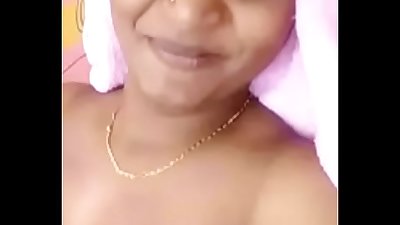 Tamil Rupa aunty showing her big boobs and pussy in video call for bf part 2