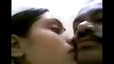 Desi Young girl kissing her uncle