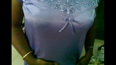 Mallu aunty changing dress and playing with dick