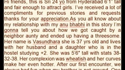 Threesome With Bhabhi And Neigbour Aunty