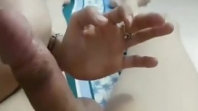 Anita Aunty give massage my dick and sucks my dick