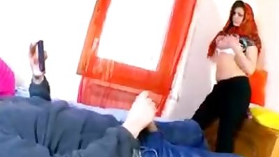 red hijab brunette escort Full video