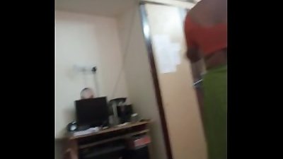 My sexy aunty changing saree