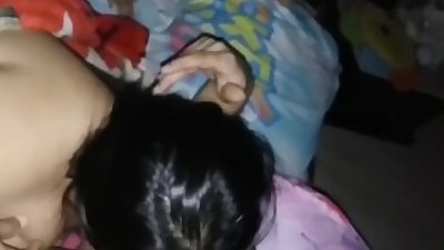 sexy indian wife passionate kissing with husband