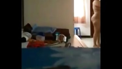 indian big ass mom in home dress change caught nude by son