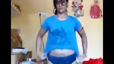 Desi Indian Girl Changing Dress