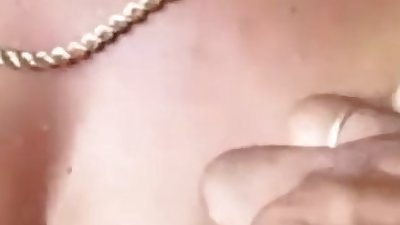 Indian aunty undressing and boob press